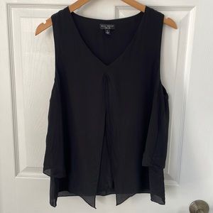 WILLI Smith 100% silk black sleeveless top